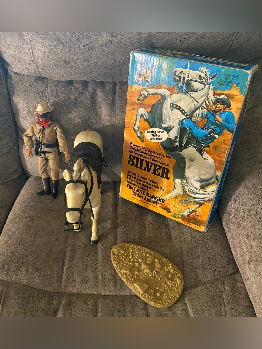 Vintage 1973 Gabriel/Hubley Lone Ranger Silver No. 23625 — Original Box